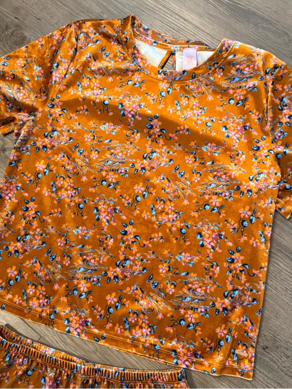 Savage X Fenty Crushed Velvet Floral Set Size Large - Picture 4 of 4